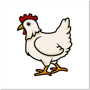 Chicken Cartoon Posters and Art
